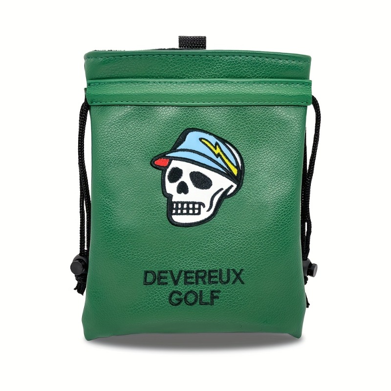 Golf Equipment Drawing - Przenośna zielona torba na cenne rzeczy