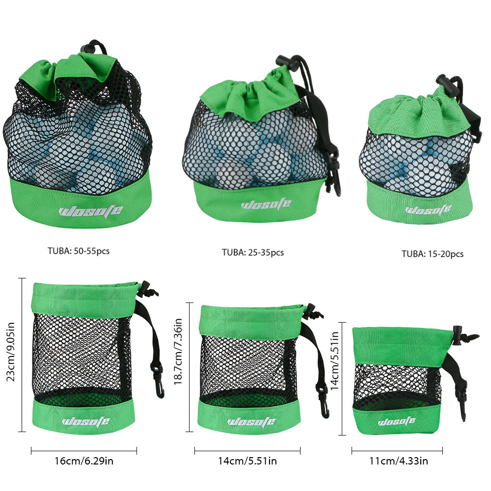 Golf Equipment Drawing - Nylonowa torba golfowa z siatką i