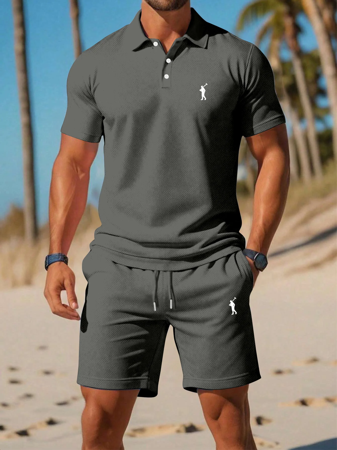 Męski dwuczęściowy zestaw golf – Golf Equipment Drawing recenzja i cena